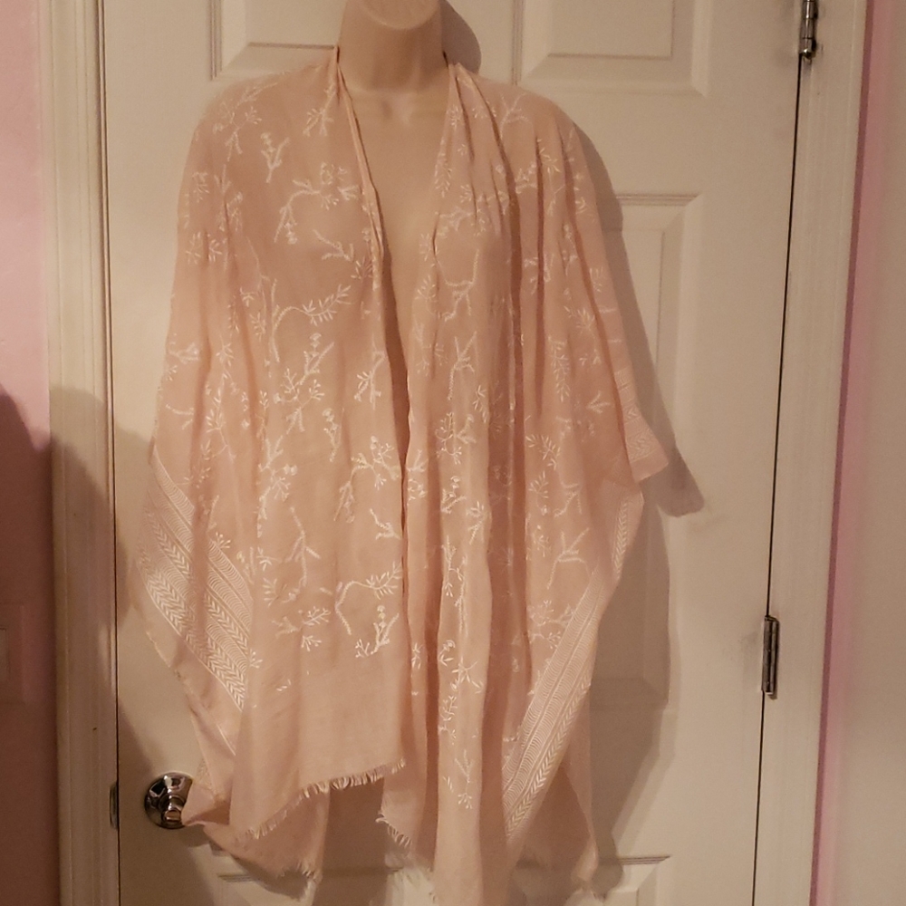 Sheer poncho type cover up